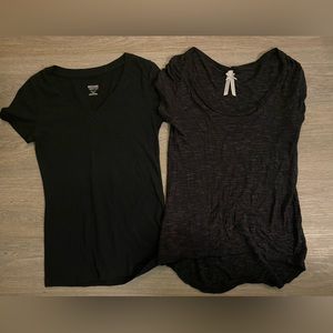 Two black shirts